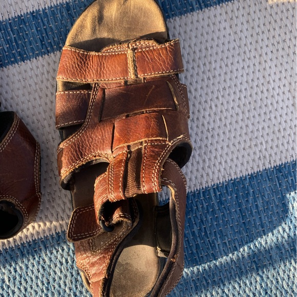 Vintage Falls Creek Cognac Leather Premium Quality Orthopaedic Sandals, GUC, - Picture 7 of 7